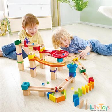 Конструктор-лабиринт Hape Marble Run Гоночная трасса 81 эл. (E1101)