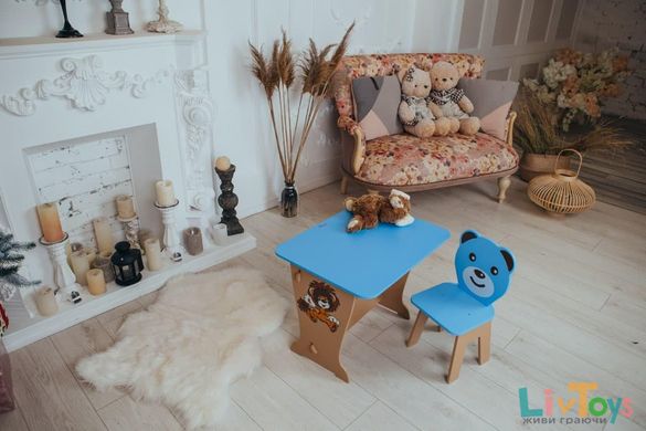 Детский стол! Супер подарок!Столик парта ,рисунок зайчик и стульчик детский Медвежонок.Для рисования,учебы,игр