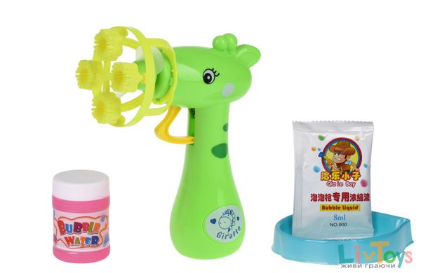 Мильні бульбашки Same Toy Bubble Gun Жираф зелений 801Ut-1