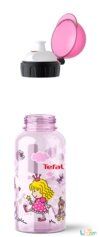 Дитяча пляшка для пиття Drink2go Tritan 0,4 л [рожева/декор "Принцеса"], Tefal
