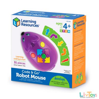 Ігровий STEM-набір LEARNING RESOURCES - МИШКА (іграшка, що програмується, картки)