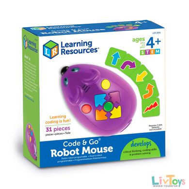 Ігровий STEM-набір LEARNING RESOURCES - МИШКА (іграшка, що програмується, картки)
