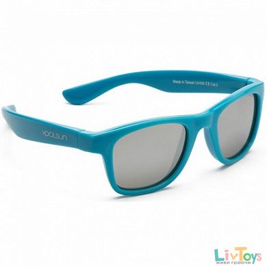Дитячі сонцезахисні окуляри Koolsun блакитні серії Wave (Розмір: 3+)