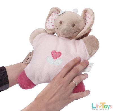 Nattou М'яка іграшка-подушка слоник Розі 24см 655088
