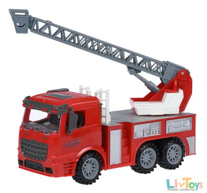 Машинка енерціойна Same Toy Truck Пожежна машина з висувною драбиною 98-616Ut