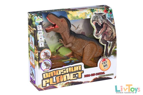 Динозавр Same Toy Dinosaur Planet Тиранозавр коричневий (світло, звук) RS6123AUt