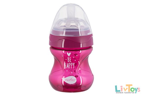 Детская Антиколикова бутылочка Nuvita NV6012 Mimic Cool 150мл пурпурная