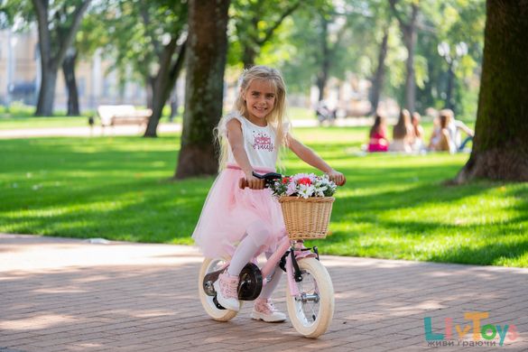 Дитячий велосипед для дівчинки Miqilong RM Рожевий 12` від 2 до 5 років