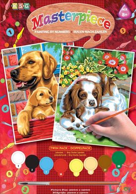 Набір для творчості Sequin Art PAINTING BY NUMBERS JUNIOR-PAIRS Собаки SA0214