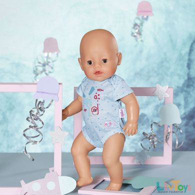 Одежда для куклы BABY BORN - БОДИ S2 (голубое)