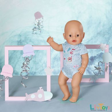 Одяг для ляльки BABY BORN - БОДІ S2 (блакитне)