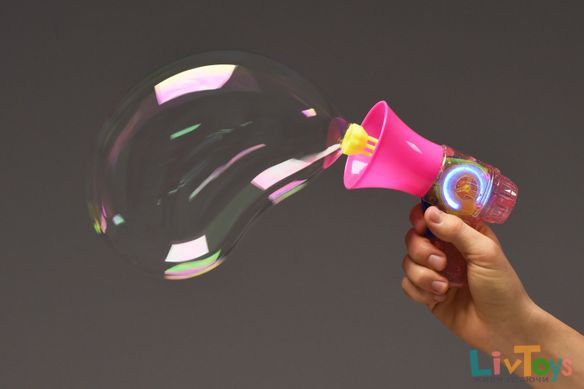 Мильні бульбашки Same Toy Bubble Gun Рупор зі світлом рожевий 925AUt-2