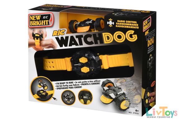 Машинка на р/к New Bright WATCHDOG CLOCK Yellow (3703U)