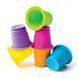 Тактильная игрушка Fat Brain Toys Suction Kupz Мягкие чашки 6 штук (FA183-1)