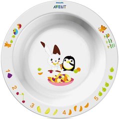 Детская глубокая тарелка Avent 12 + SCF704 / 00