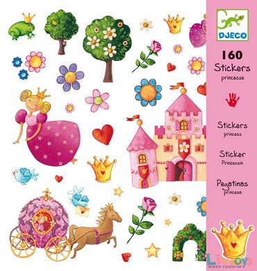 Набір наклейок Джеко принцеса 160 шт (DJ08830)