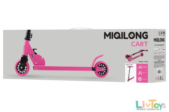 Самокат для дівчинки Miqilong Cart Рожевий