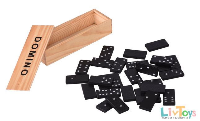 Настольная игра goki Домино в деревянной коробке 15449G