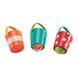 Набор игрушек для ванны Hape Счастливые ведерки 3 шт. (E0205)