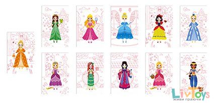 Набор для творчества Janod Модное наряд Сказочные принцессы J07836
