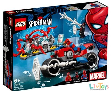 Конструктор LEGO Super Heroes Спасение на мотоцикле с Человеком-пауком