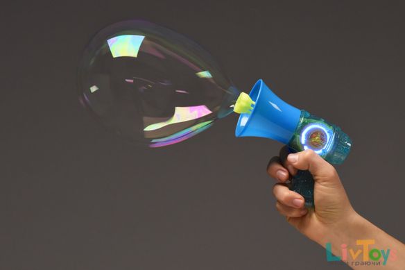 Мильні бульбашки Same Toy Bubble Gun Рупор зі світлом синій 925AUt-3