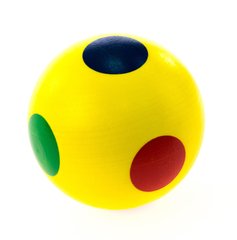 Nic Кулька дерев'яна в крапочку жовтий NIC2198