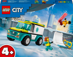 Конструктор LEGO City Санитарка и сноубордист 79 деталей (60403)