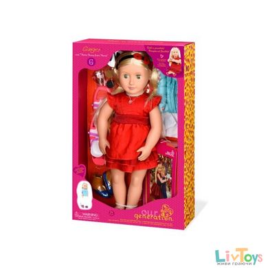 Лялька Our Generation DELUXE Джинджер з одягом та аксесуарами 46 см BD31045Z