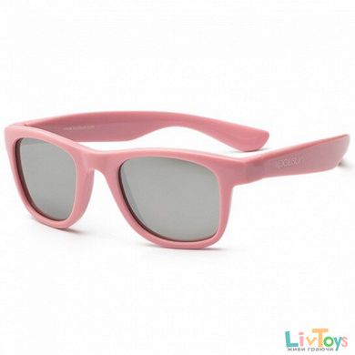 Дитячі сонцезахисні окуляри Koolsun ніжно-рожеві серії Wave (Розмір: 1+)