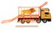 Машинка енерціонная Same Toy Super Combination Вантажівка жовта для перевезення тварин з причепом 98-91Ut-2