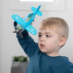 Игрушечный самолет Крутись пропеллер Fat Brain Toys Playviator голубой (F2262ML)