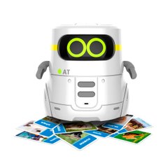 Розумний робот з сенсорним керуванням та навчальними картками - AT-ROBOT 2 (білий, озвуч.укр)