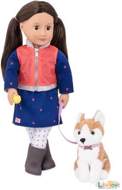 Лялька Our Generation Леслі з собакою 46 см BD31201Z
