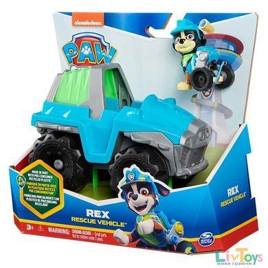 Игровой набор Paw Patrol Спасательный автомобиль с водителем Рексом (SM16775/2886)