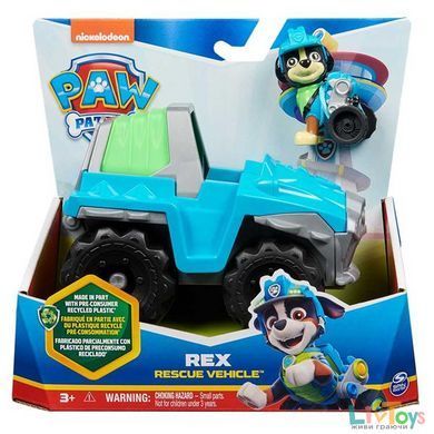Игровой набор Paw Patrol Спасательный автомобиль с водителем Рексом (SM16775/2886)