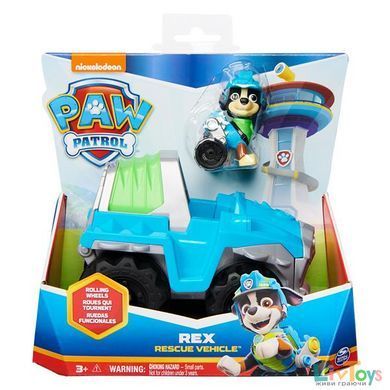 Игровой набор Paw Patrol Спасательный автомобиль с водителем Рексом (SM16775/2886)
