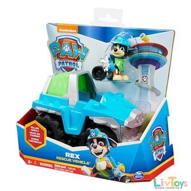 Игровой набор Paw Patrol Спасательный автомобиль с водителем Рексом (SM16775/2886)
