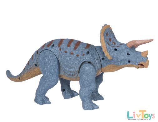 Динозавр Same Toy Dinosaur Planet Трицератопс голубой (свет, звук) без п / к RS6167AUt
