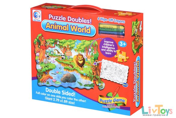 Пазл-раскраска Same Toy Мир животных 2030Ut