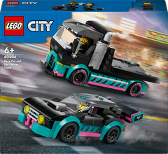 Конструктор LEGO City Автомобіль для перегонів та автовоз 328 деталей (60406)