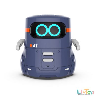 Розумний робот з сенсорним керуванням та навчальними картками - AT-ROBOT 2 (темно-фіолетовий, озвуч.укр)