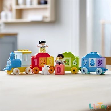 Конструктор LEGO DUPLO Creative Play Поезд с цифрами Учимся считать 23 детали (10954)