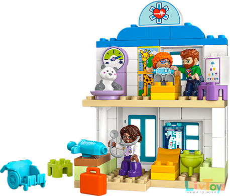 Конструктор LEGO DUPLO Town Впервые: визит к врачу 65 деталей (10449)