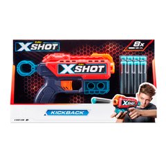 X-Shot Red Скорострельный бластер EXCEL Kickback (8 патронов)