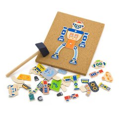 Набір для творчості  Дерев'яна аплікація Робот Viga Toys (50335)