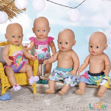 Одяг для ляльки BABY BORN - СВЯТКОВИЙ КУПАЛЬНИК S2 (на 43 cm, з каченям)