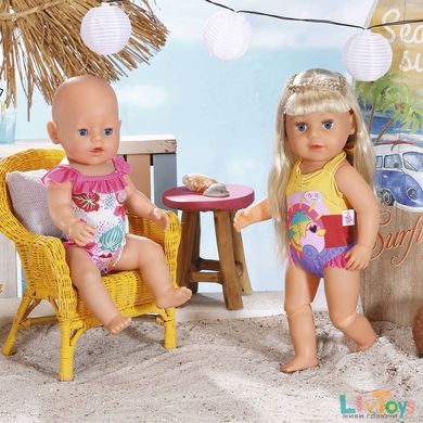Одежда для куклы BABY BORN - ПРАЗДНИЧНЫЙ КУПАЛЬНИК S2 (на 43 cm, c уточкой)