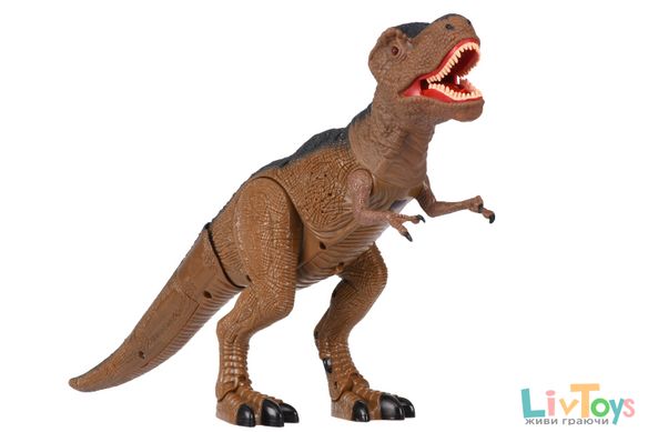 Динозавр Same Toy Dinosaur World Тиранозавр коричневий (світло, звук) RS6123Ut
