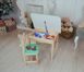 Детский стол и стул зеленый. Для учебы, рисования, игры. Стол с ящиком и стульчик.